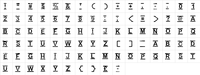 [TOP_SECRET] Regular  glyph index