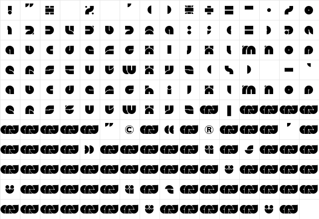 DS Imitate Regular  glyph index