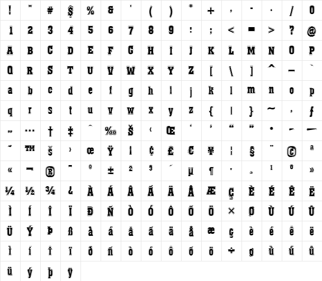 a_KenaGrv Regular  glyph index