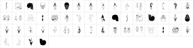 TaxTaxation Regular  glyph index