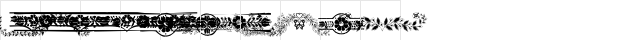 101! Floral Dividers 1 Regular  glyph index