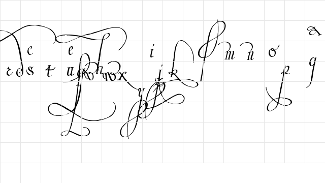 Trinculo Regular  glyph index