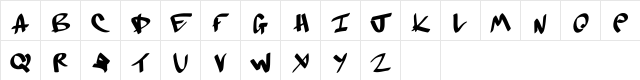 Dopebam_demo Regular  glyph index