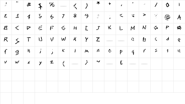Gust Medium  glyph index