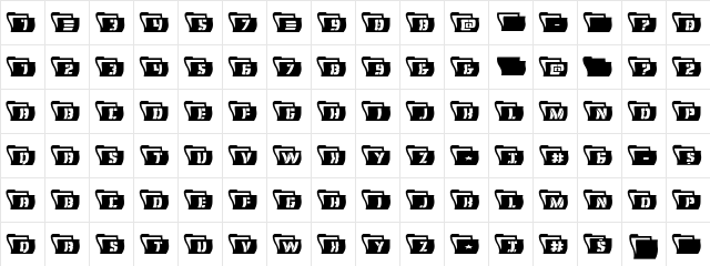 Eyes Only Wavy Regular  glyph index