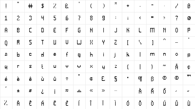 Annenski-Extreme Regular  glyph index