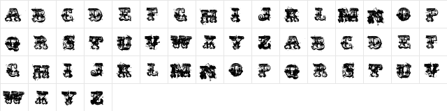 immoral Regular  glyph index