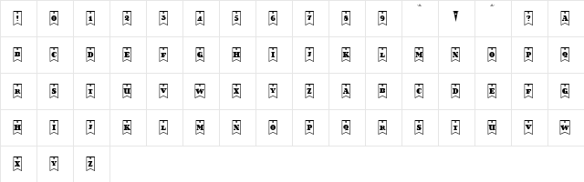 Happy Day at School Regular  glyph index