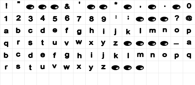 LittleDipper Regular  glyph index