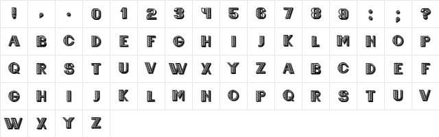 Mexicanero Regular  glyph index