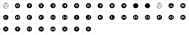 AlphaShapes circles Normal  glyph index