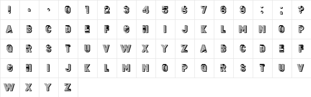Second Channel Regular  glyph index