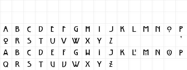 Bill More Regular  glyph index