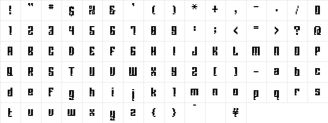 BM corrode A13  glyph index