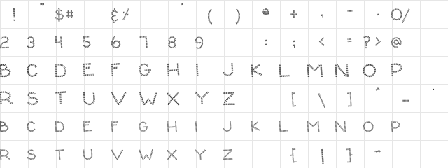 DJ HomeMade Regular  glyph index