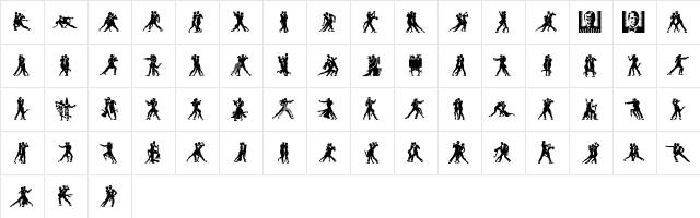 Tangomaniacs LT Regular  glyph index