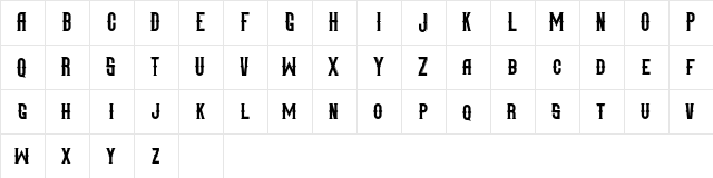Mangarans DEMO Regular  glyph index