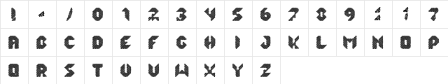 qlka Regular  glyph index