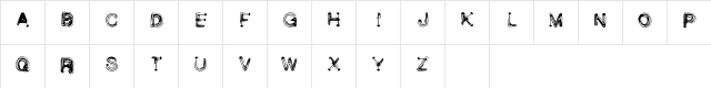 Wetbrush_demo Regular  glyph index