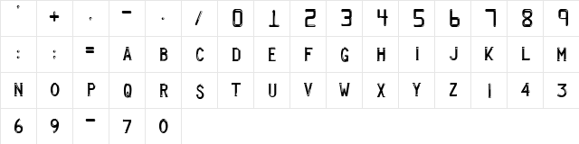 Firstusa Medium  glyph index