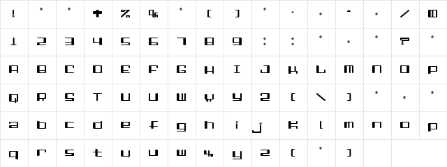 Sigma Regular  glyph index