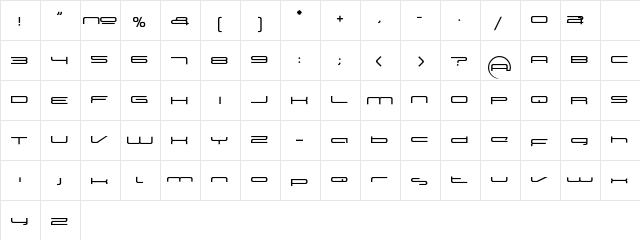 Neutronica Geometric  glyph index