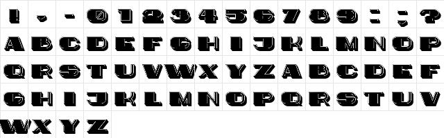 Idiot Regular  glyph index