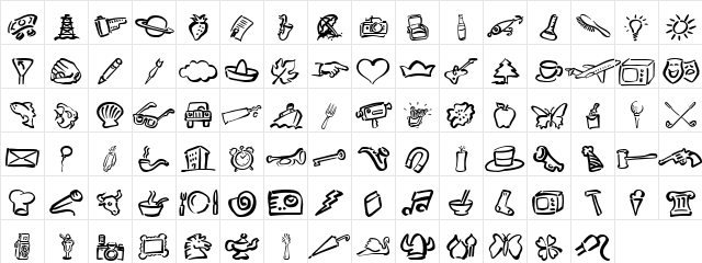 Odd Numbers ! Regular  glyph index