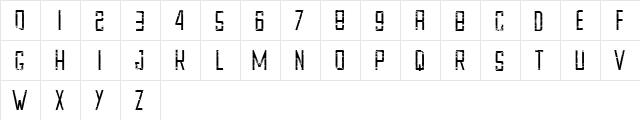 CONFIDENTIALITY Regular  glyph index