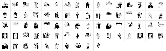 GangsMembers Regular  glyph index