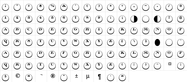 a_DiscoSerifDn3D Regular  glyph index