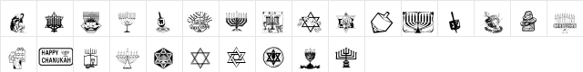 Festival of Lights Regular  glyph index