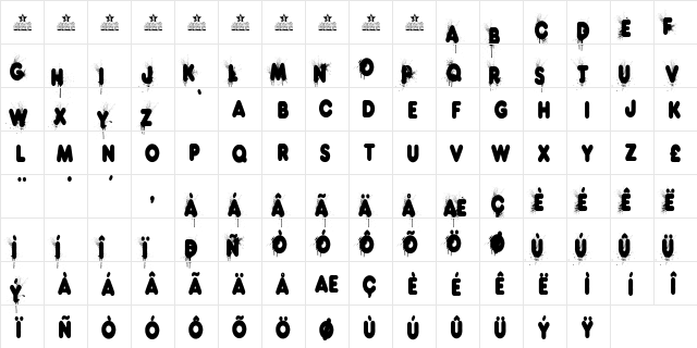 HOT DOG PERSONAL USE Regular  glyph index