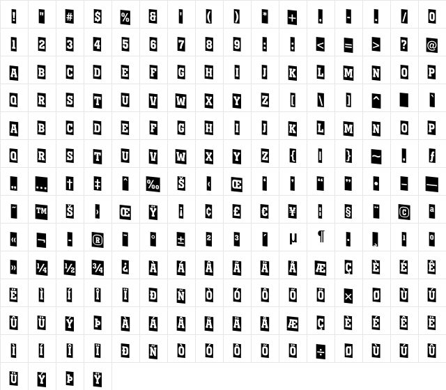 a_KenaCmDn Medium  glyph index