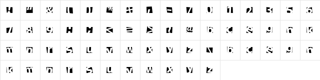 new facebook Regular  glyph index