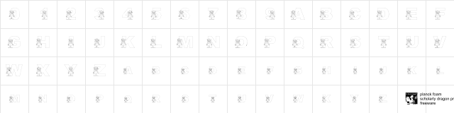 pf_monster-2 Outline Regular  glyph index
