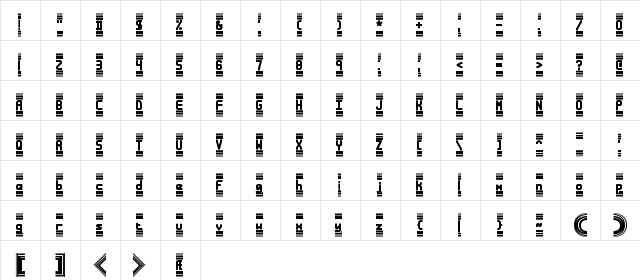 Bandwidth (BRK) Normal  glyph index