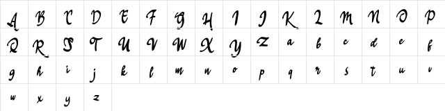 Hilles FREE Regular  glyph index