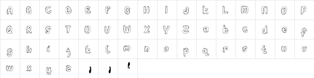 Hulahop Regular  glyph index