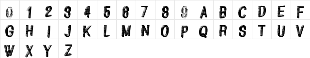 GreatShadow Regular  glyph index