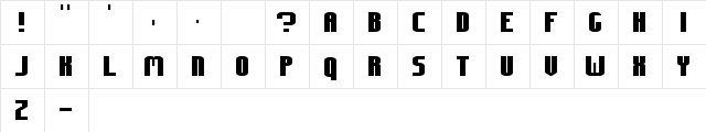 Collida Regular  glyph index