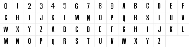 NBA Raptors Regular  glyph index