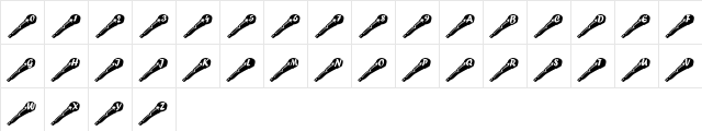 Karaoke Night Regular  glyph index