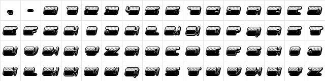Patriotic Italic  glyph index