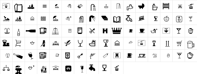 Communications P03  glyph index