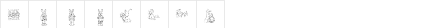 KR Easter Dings Regular  glyph index