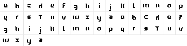 Alice Alice  glyph index