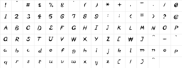 SMPaintingX SMPaintingX  glyph index