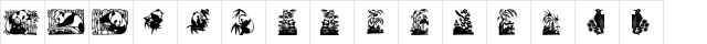 Panda Regular  glyph index