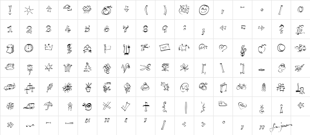 P22Tulda Regular  glyph index